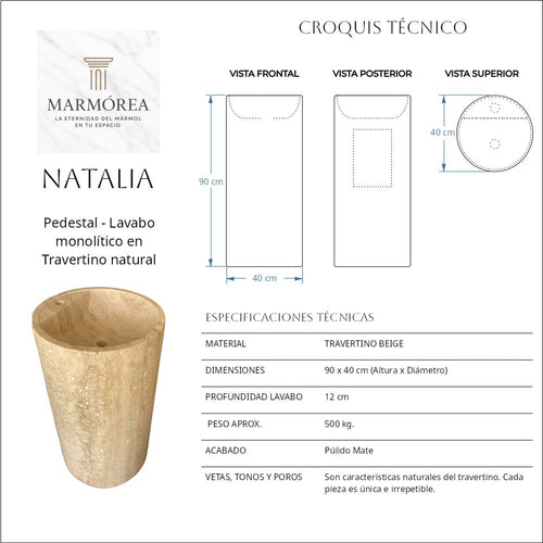 Armonía - Pedestal Natalia