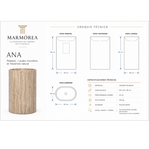 Armonía - Pedestal Ana